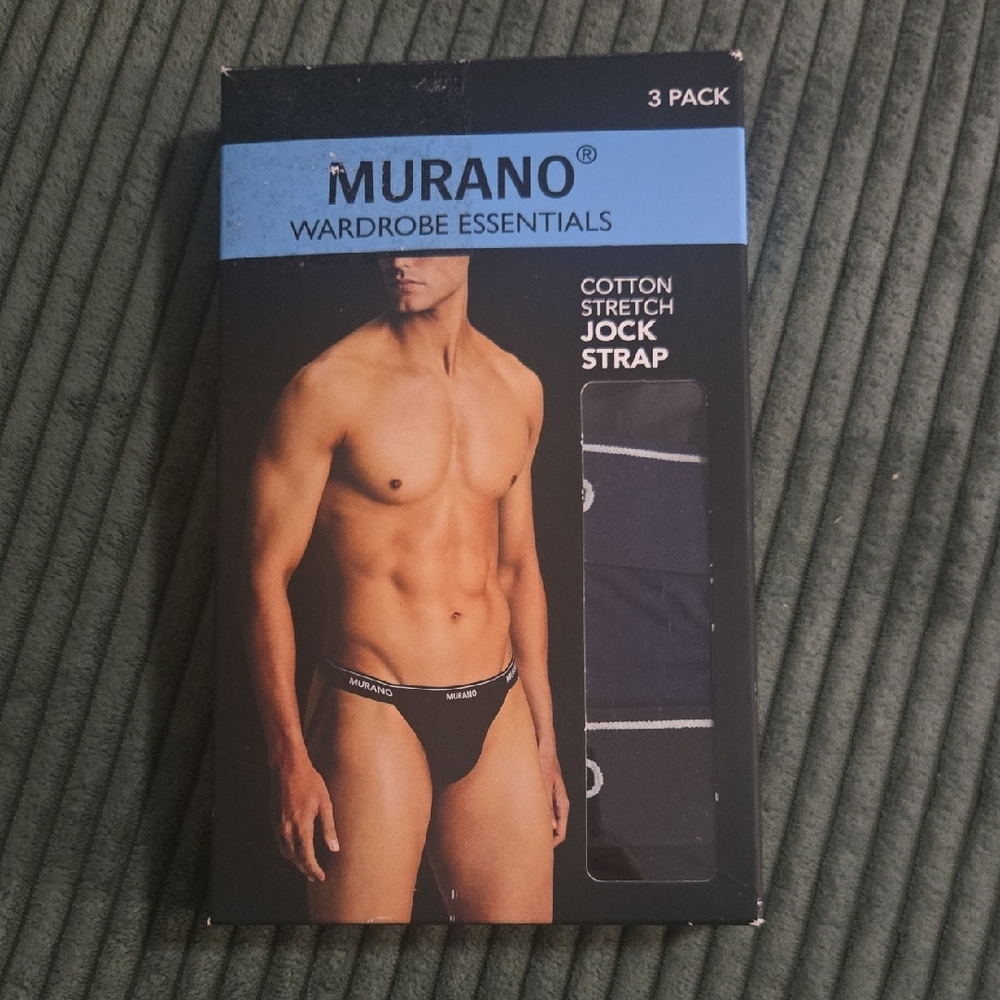 Murano Black Jock Strap 3-Pack